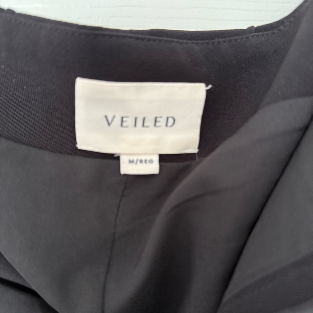 Veiled Women's Wide Leg Pants - Black (High Waist)